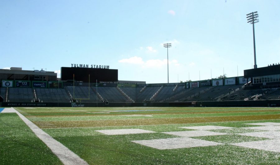 Yulman Stadium, with an estimated cost of $70 million, lies empty days before Tulanes Sept. 19 matchup against Maine. The Yulman Challenge, announced last year to fans in order to cover the stadiums funding deficit, recently met its $15 million goal.   