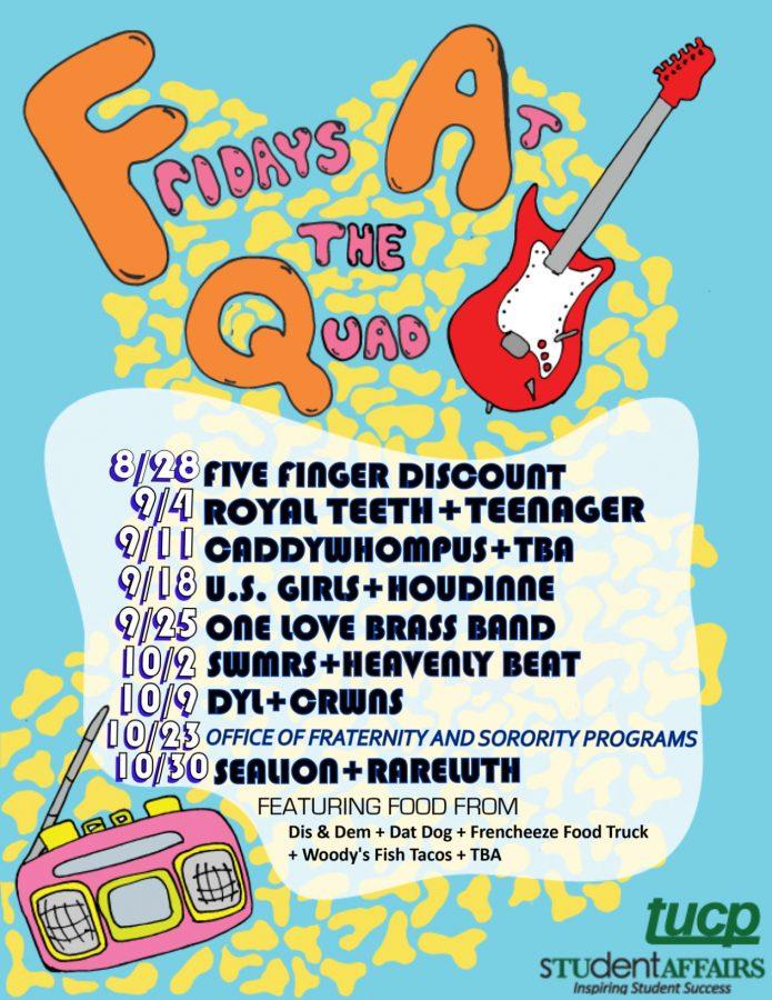 Fridays at the Quad is new and improved with a planned schedule and a wider variety of artists.