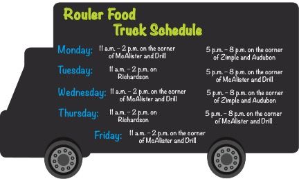 The Rouler food truck switches up its menu throughout the week. Options vary, but are all encompassed as New Orleans-style comfort food. 