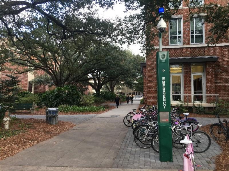The blue light emergency system can be found at multiple locations on and around campus. TUPD and students have recently started using other forms of technology to promote safety on campus.