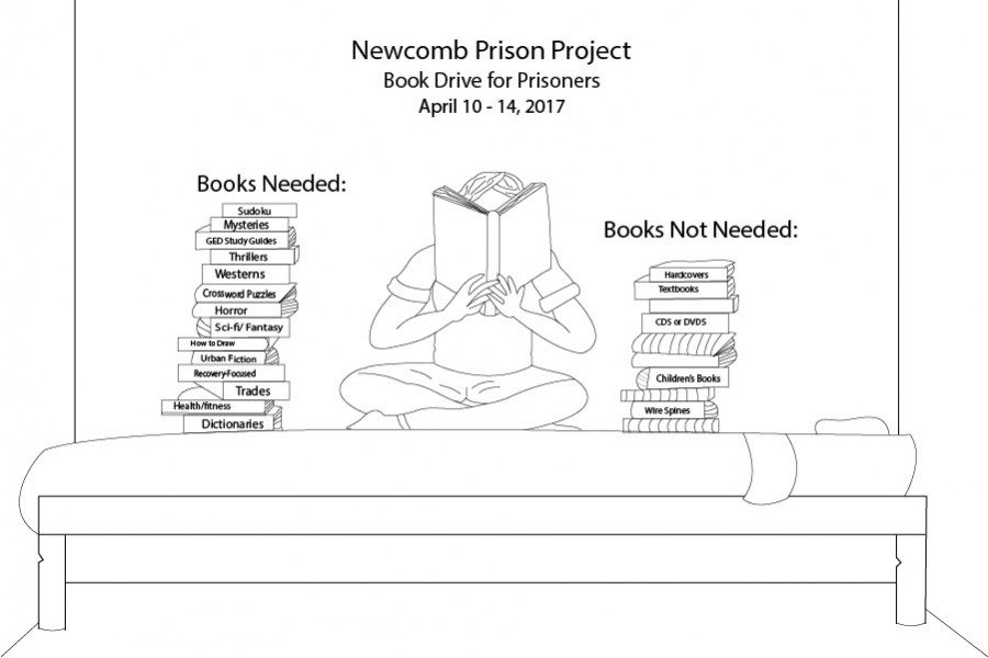 On-campus book drive seeks to provide support, education to local prison population