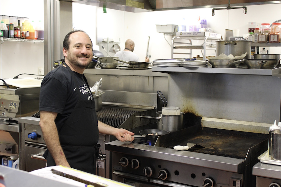 Chef Daniel Esses opened Rimon at The Goldie and Morris Mintz Center for Jewish Life this month. The  menu includes healthy, affordable, locally produced, Kosher food.  