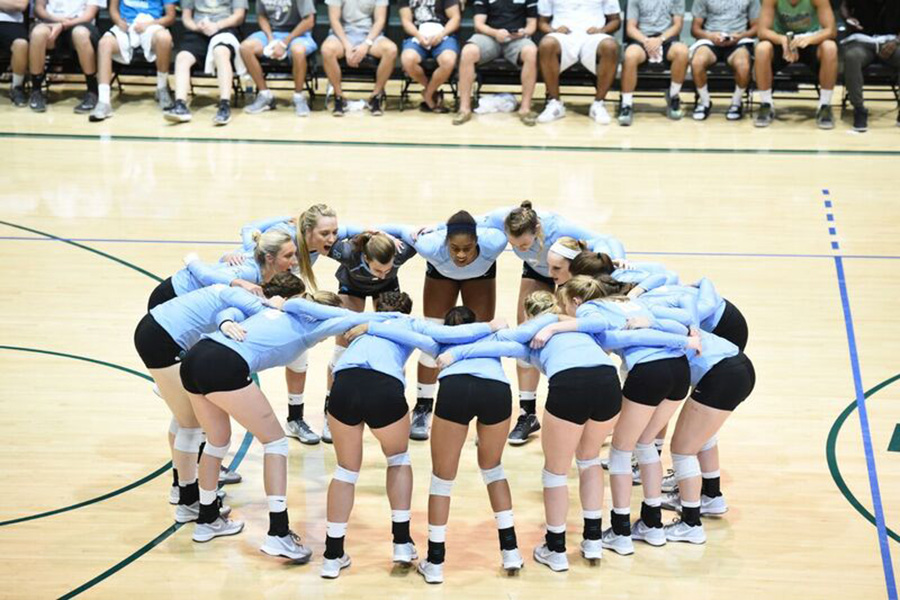 The Tulane volleyball program hosted its annual Olive and Blue scrimmage Aug. 19. The team includes six freshman, after graduating five seniors and losing two players to injury.