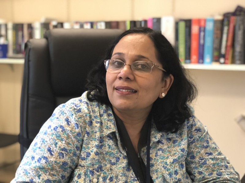 Meenakshi Vijayaraghavan, also known as Dr. V, is a professor of practice in Tulanes Cell and Molecular Biology department.