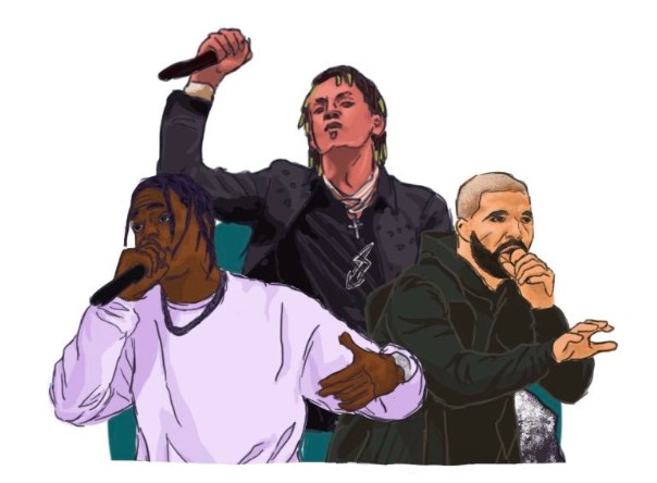 Rappers Rich Tha Kid, Lil Uzi Vert, and Drake