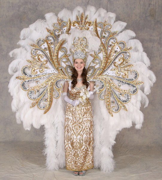 The Queens Krewe of Endymion parade costume
