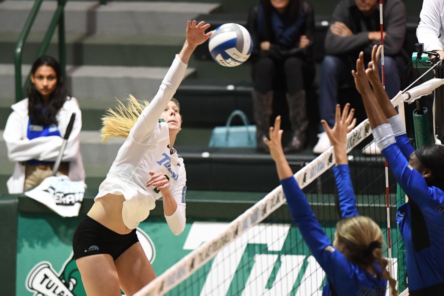 Volleyball team earns fourth seed in AAC Championship