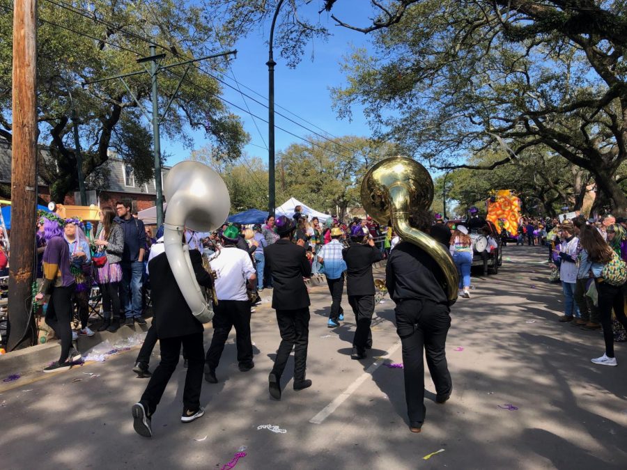 An image from a parade during the 2020 Carnival.
