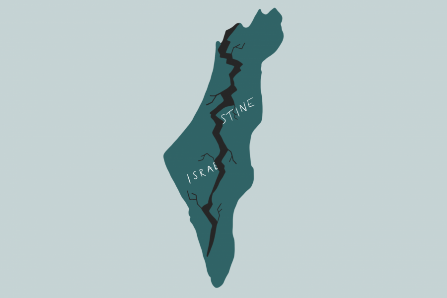 israeli/palestianin map split