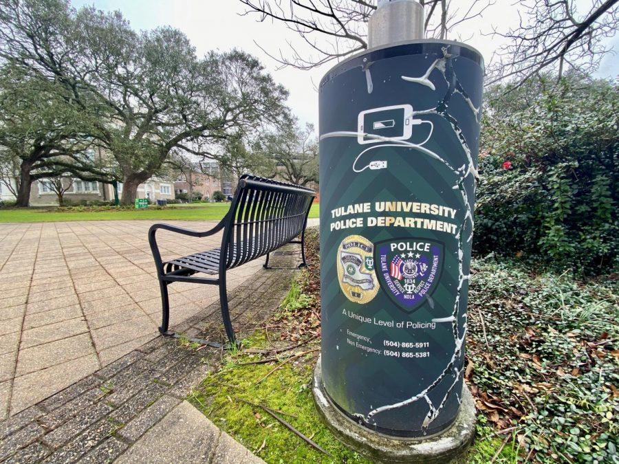 A pole with TUPD resources listed