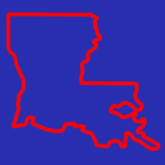 outline of Louisiana