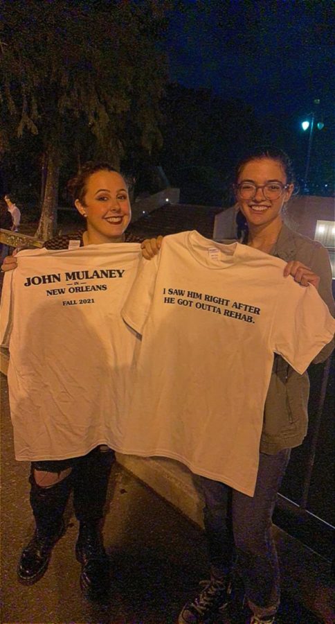 Charlie Peeler (L) and Holly Haney (R) at John Mulaney: From Scratch