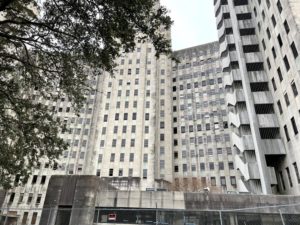 Charity Hospital has stood abandoned since Hurricane Katrina, but Tulane University is at the center of its redevelopment. 