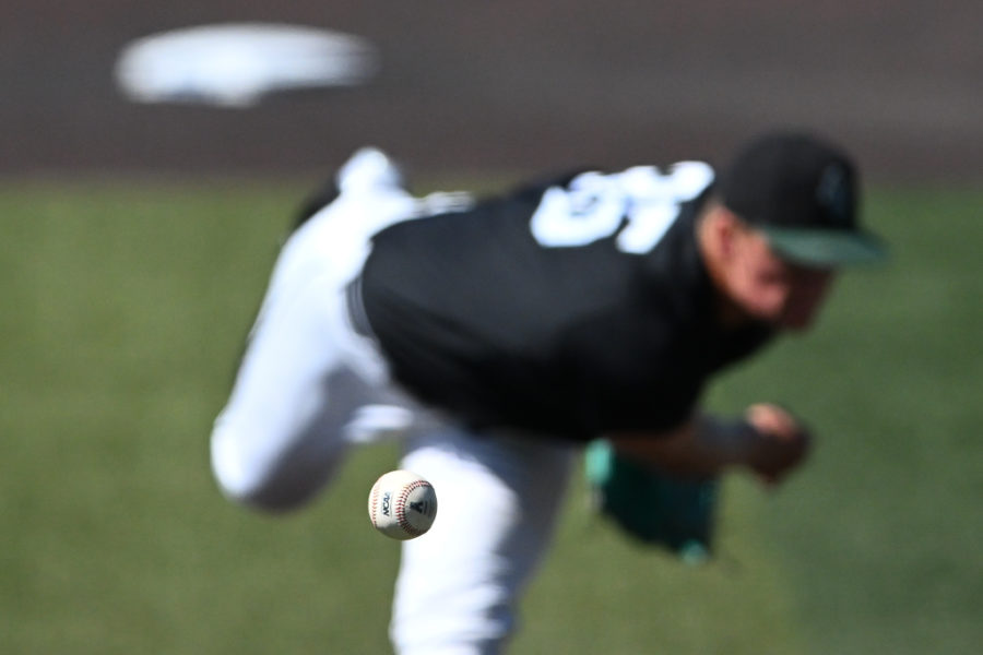Tulane RHP Michael Massey throws a pitch in Sundays contest against Villanova.