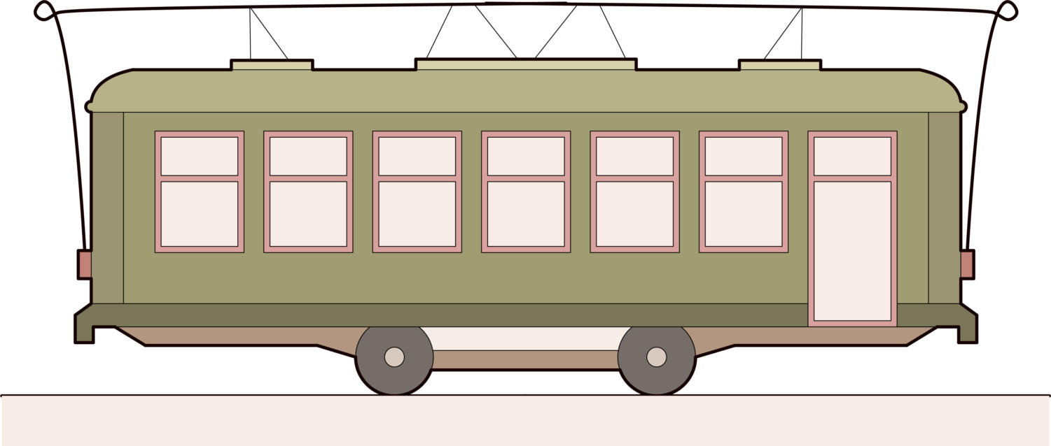 new orleans streetcar clipart