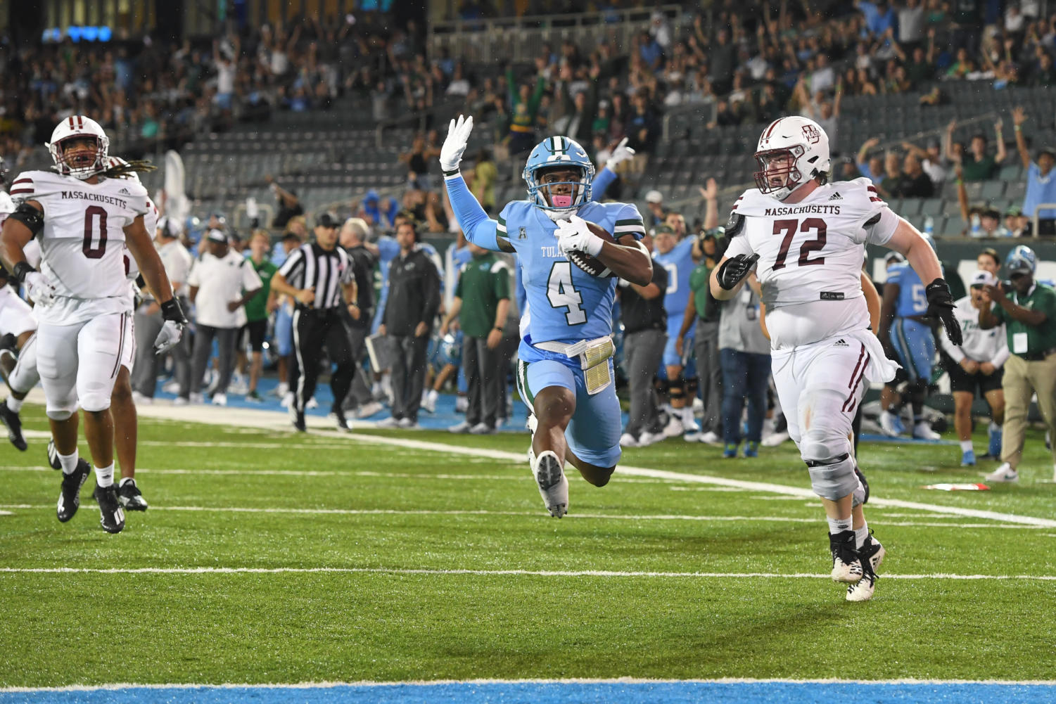 Tulane football dominates UMass in season opener