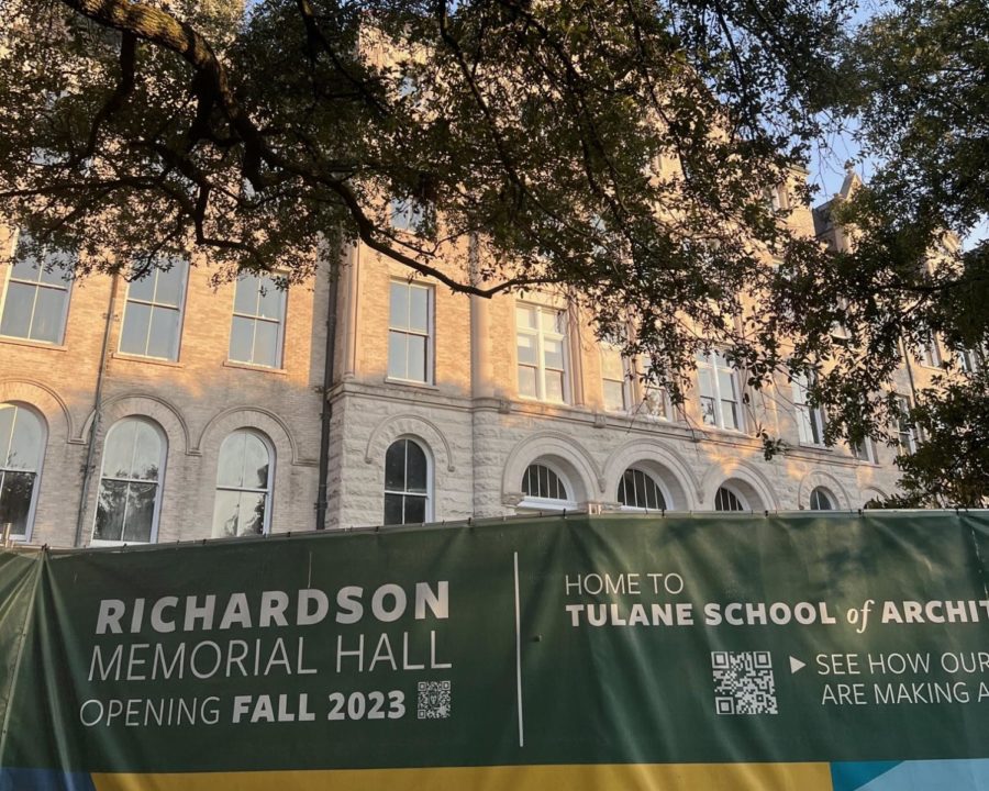 Richardson Memorial Hall, home to the Tulane School of ARchitecture, will open in fall 2023. 