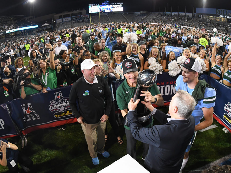 After finishing seven of its first eight seasons in the American Athletic Conference with a losing record, No. 16 Tulane football earned its 11th win of the season and first AAC championship after defeating UCF on Saturday.