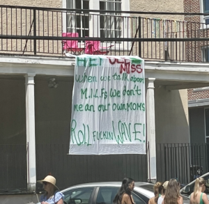 Gameday banners hung during the Tulane vs. Ole Miss game raise questions about what kinds of insults are acceptable in college sports. 