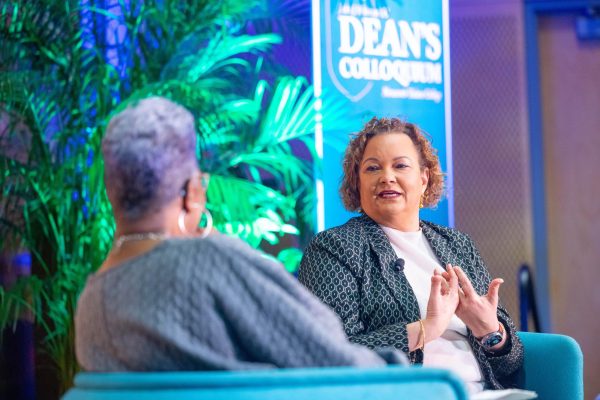 Lisa P. Jackson, Apple executive and the first Black administrator of the EPA, came to Tulane to speak about her career path.