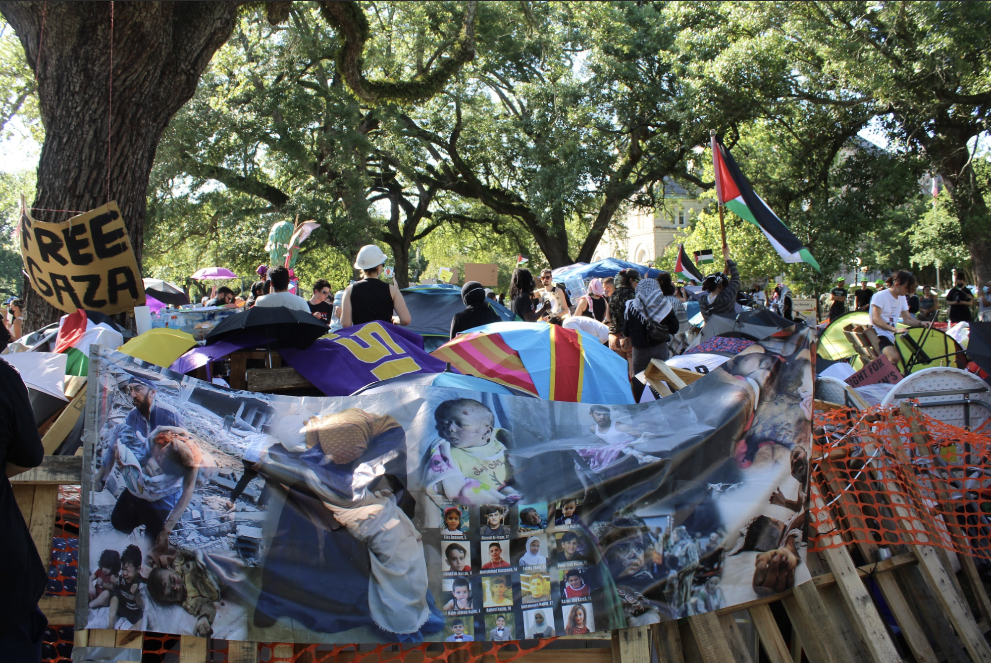 Protest passes 24-hour mark as Tulane seeks to contain encampment