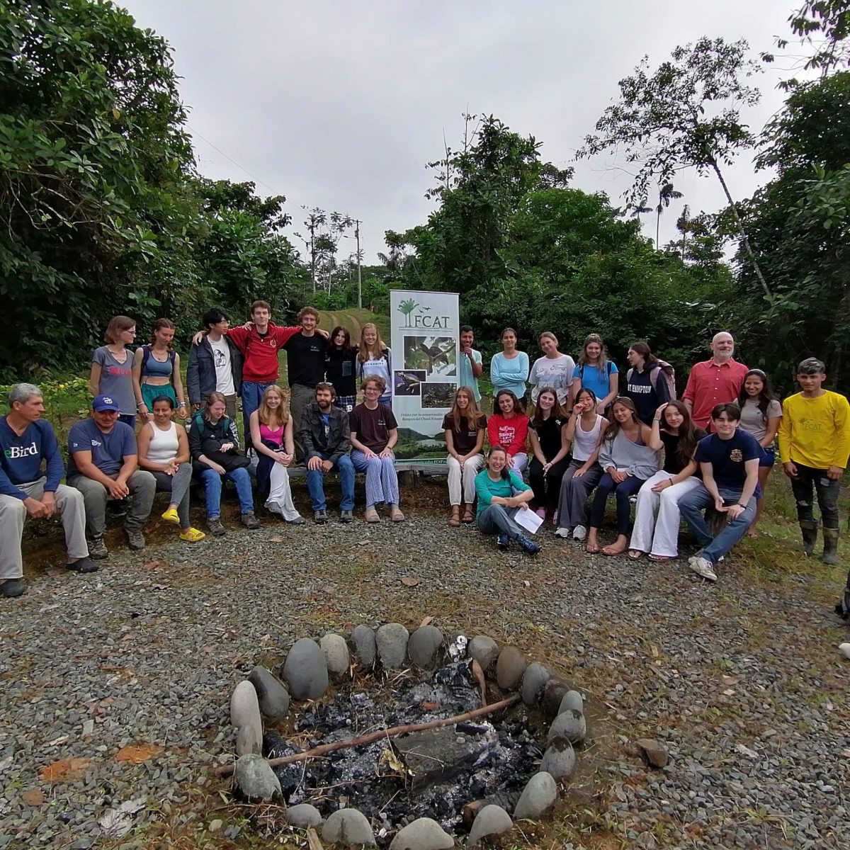 Students and researchers at the Fundación Para La Conservación de los Andes Tropicales Station, known as FCAT, in May 2024.