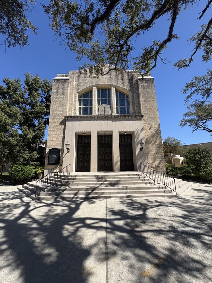 Temple Sinai, a local synagogue.