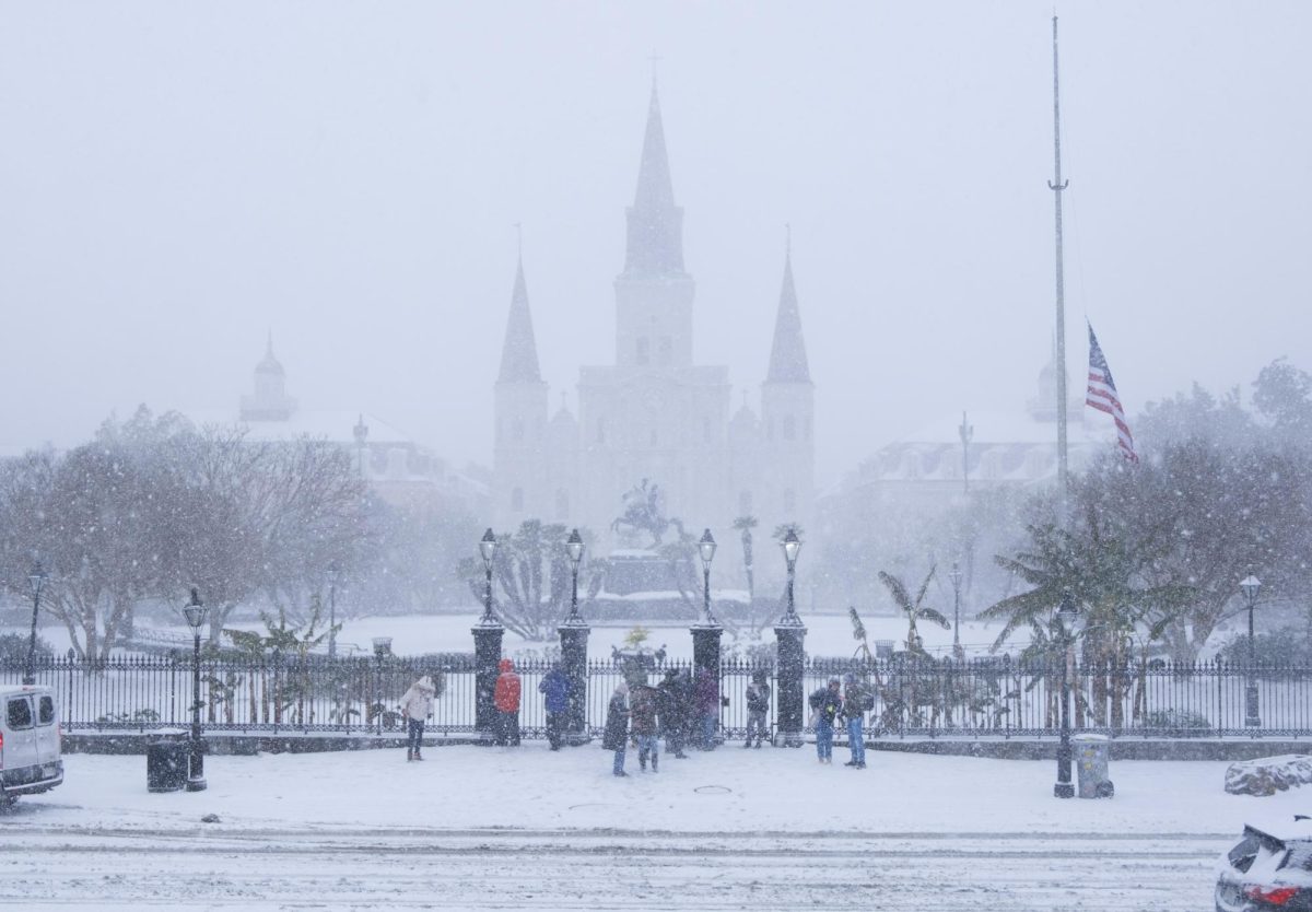 City Hall in the snowstorm.