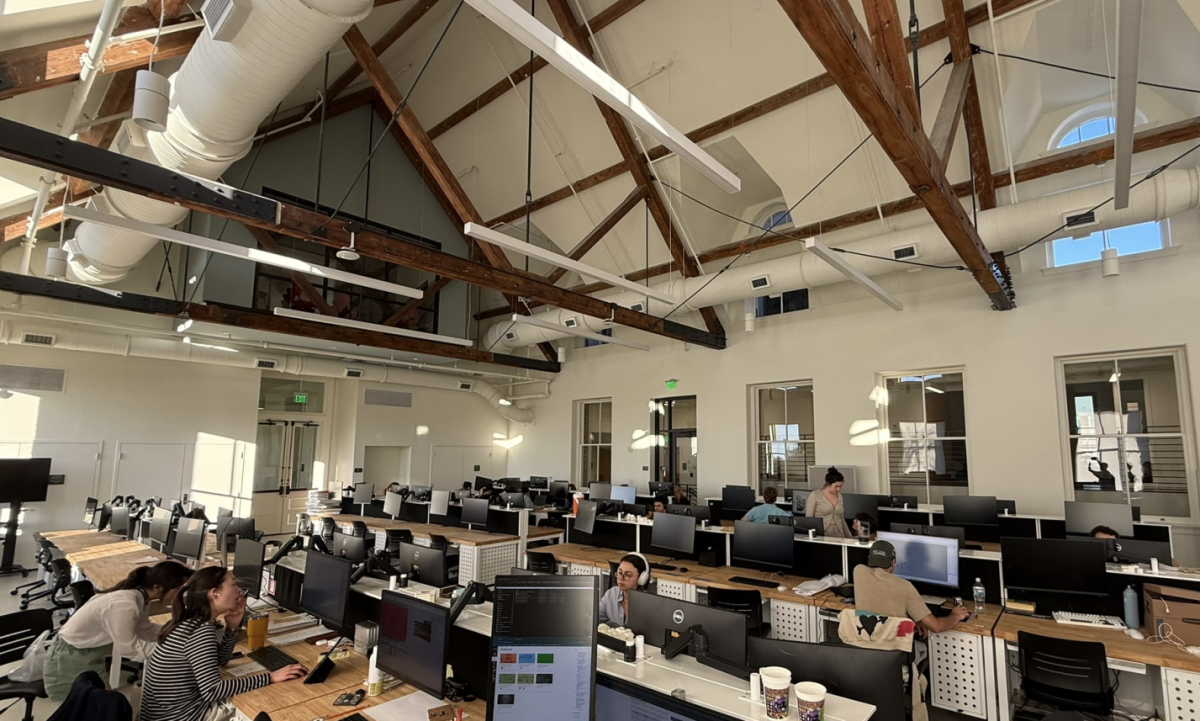 Grad students and fourth year architecture students are now brought in the same common space, working on various projects.
