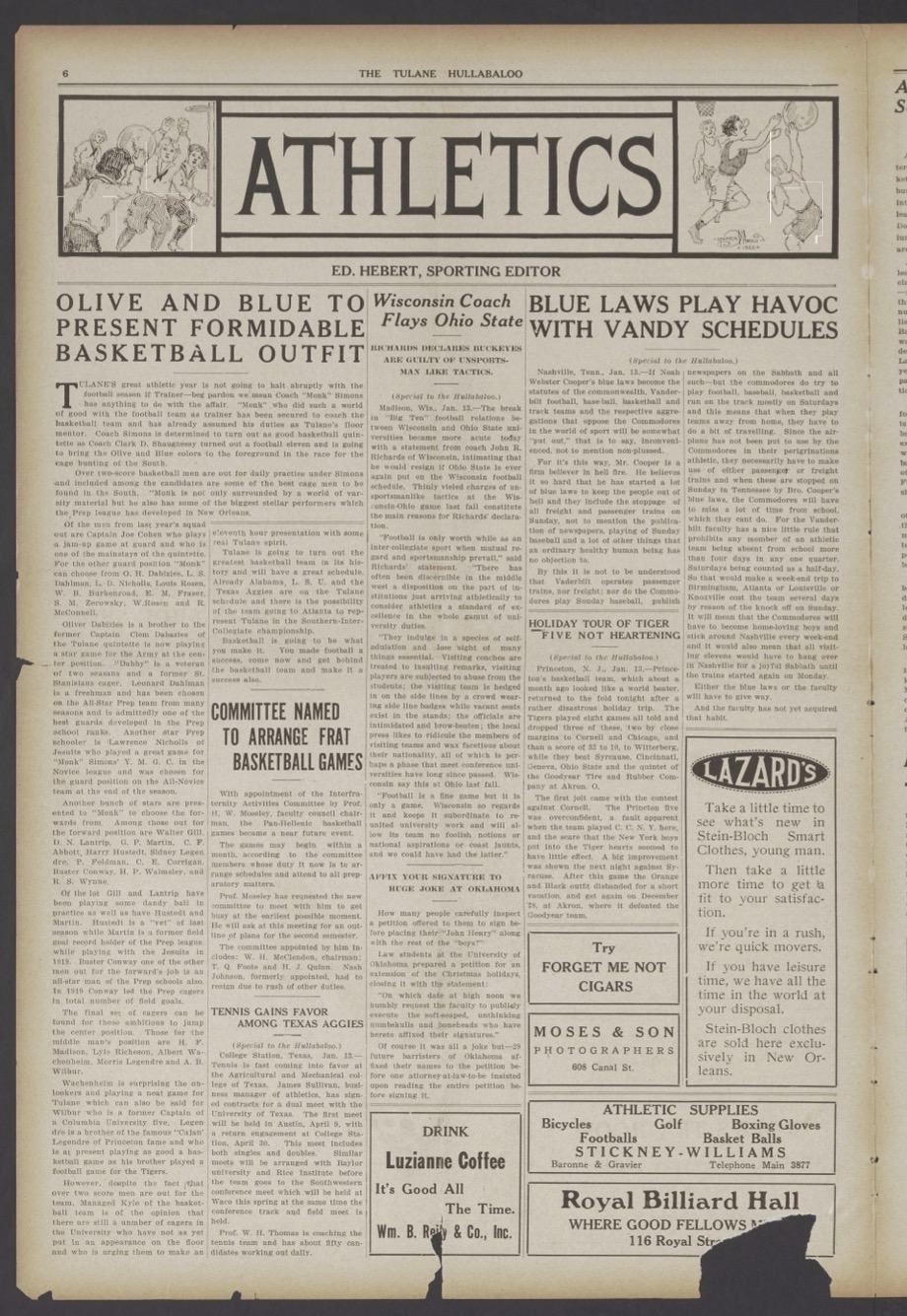 Hot off the archive: Tulane library digitizes 130 years of student news