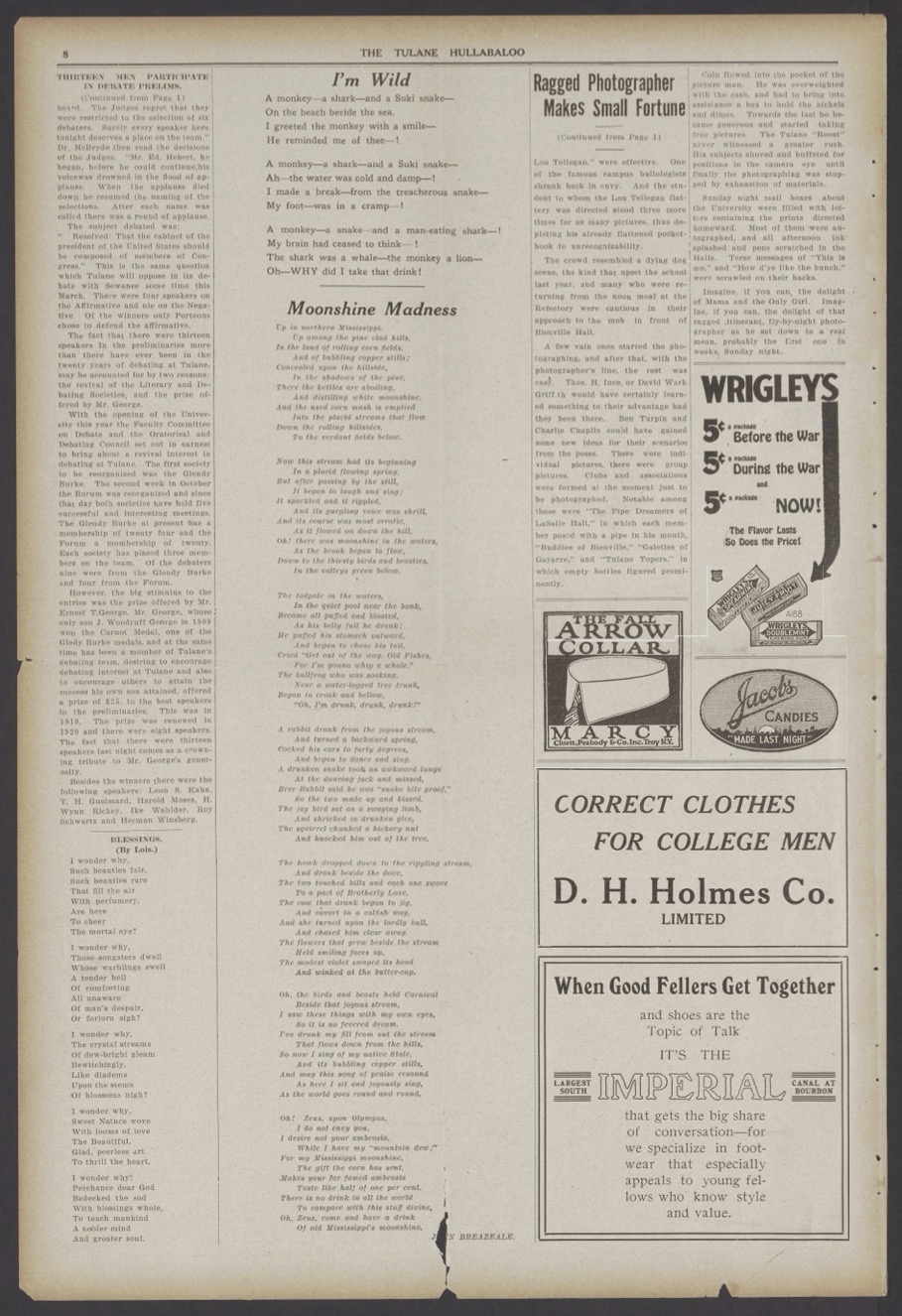 Hot off the archive: Tulane library digitizes 130 years of student news
