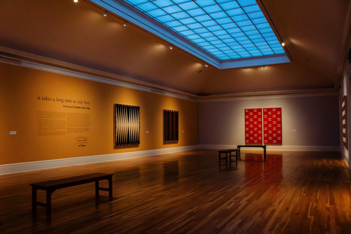 Jordan Ann Craig's photography exhibit inside the Newcomb Art Museum.
