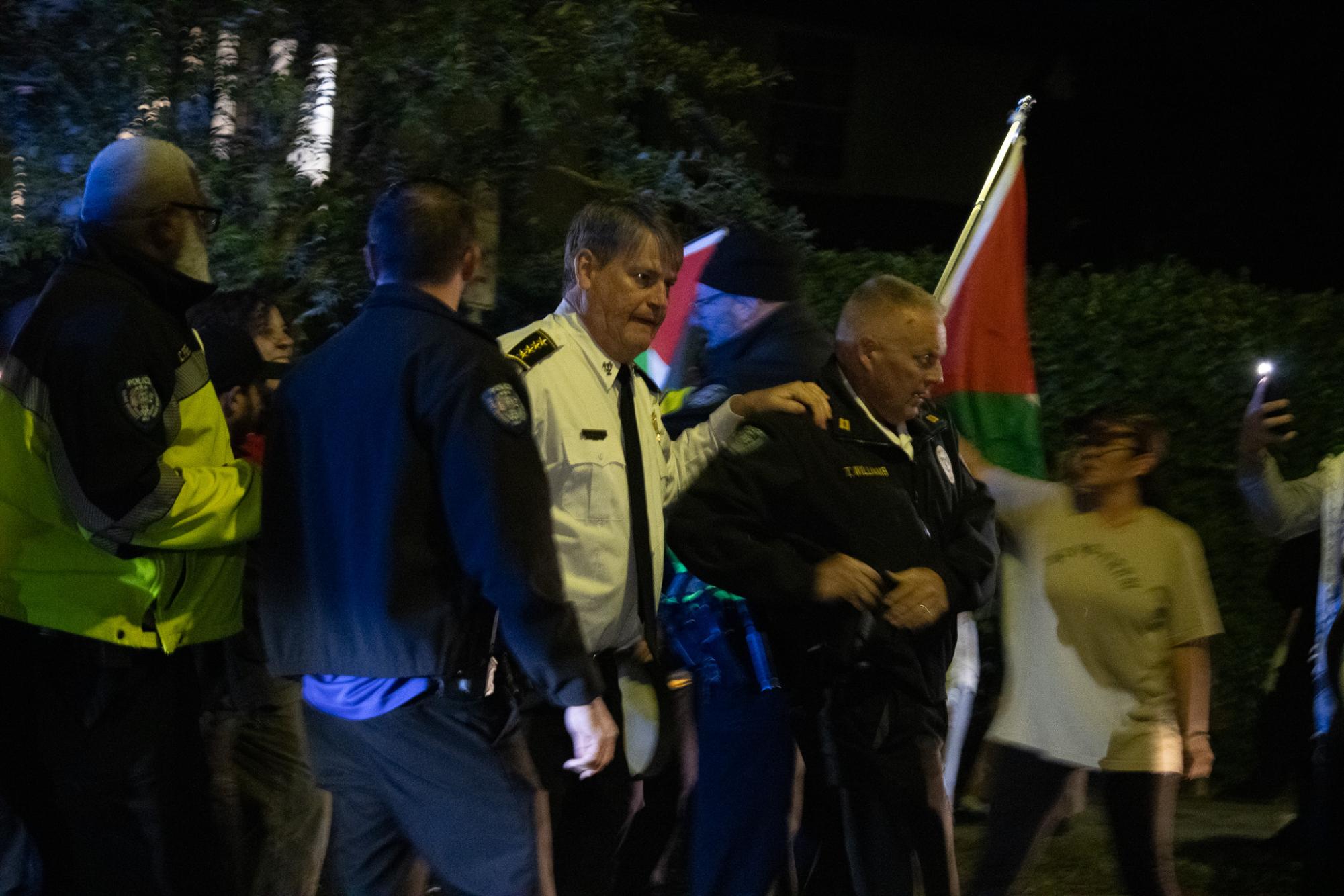 Police disperse protesters outside Israeli soldier speaker event at Tulane Chabad