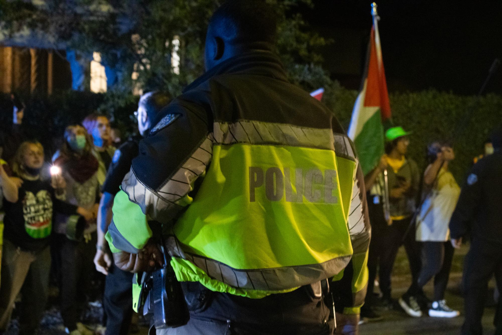 Police disperse protesters outside Israeli soldier speaker event at Tulane Chabad