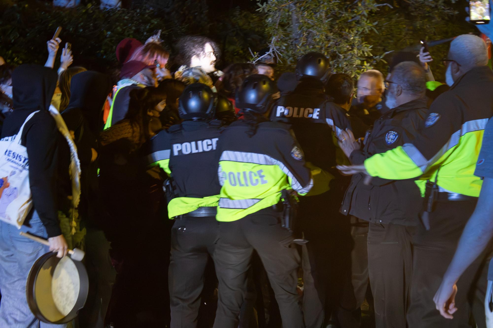 Police disperse protesters outside Israeli soldier speaker event at Tulane Chabad