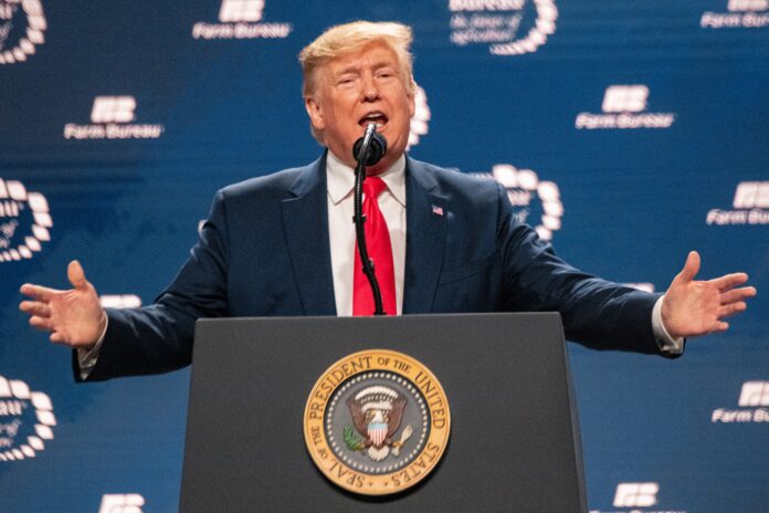 U.S. President Donald Trump at the 101st American Farm Bureau Federation (AFBF) Annual Convention and Trade Show