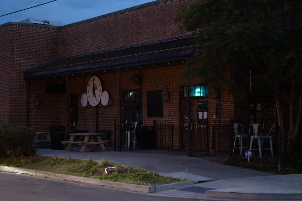 Bruno's Tavern sits empty on April 29.
