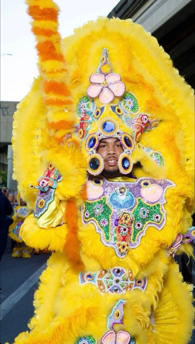 Tulane student honors New Orleans history with Mardi Gras Indian suit design