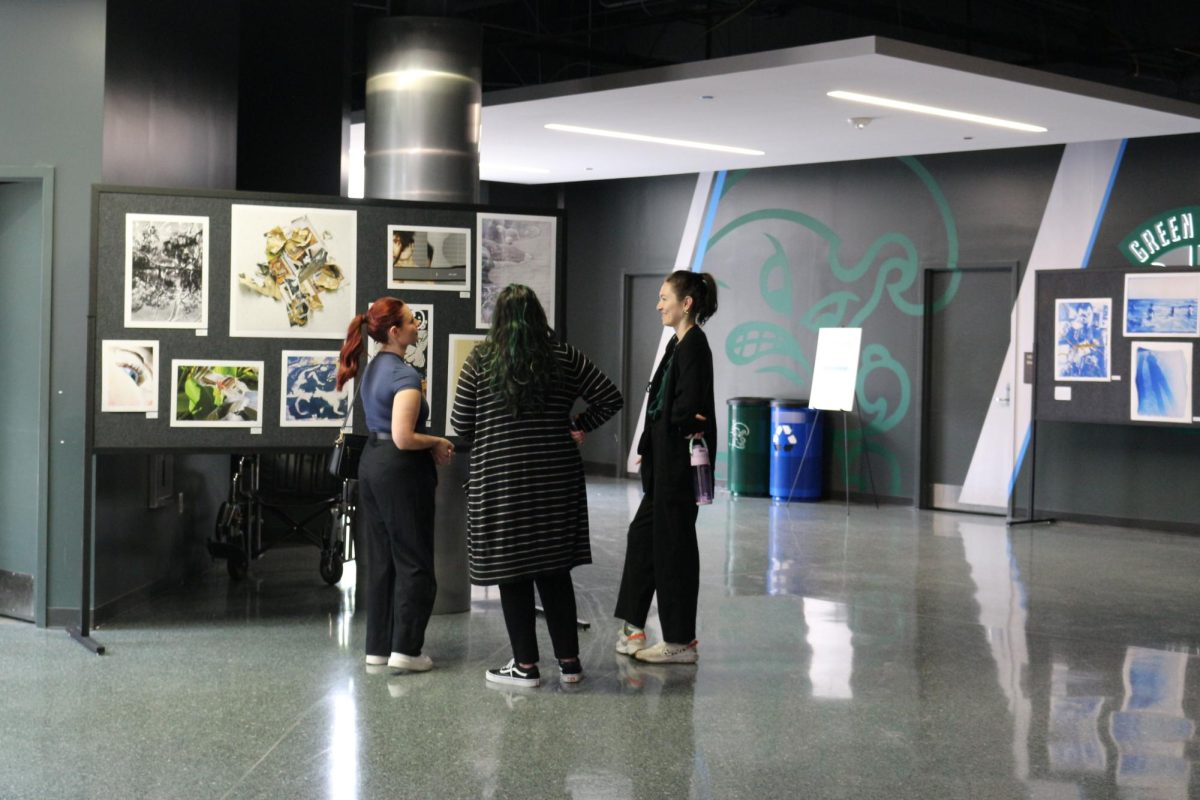 TRICS attendees view photo galleries featured at Devlin Fieldhouse.